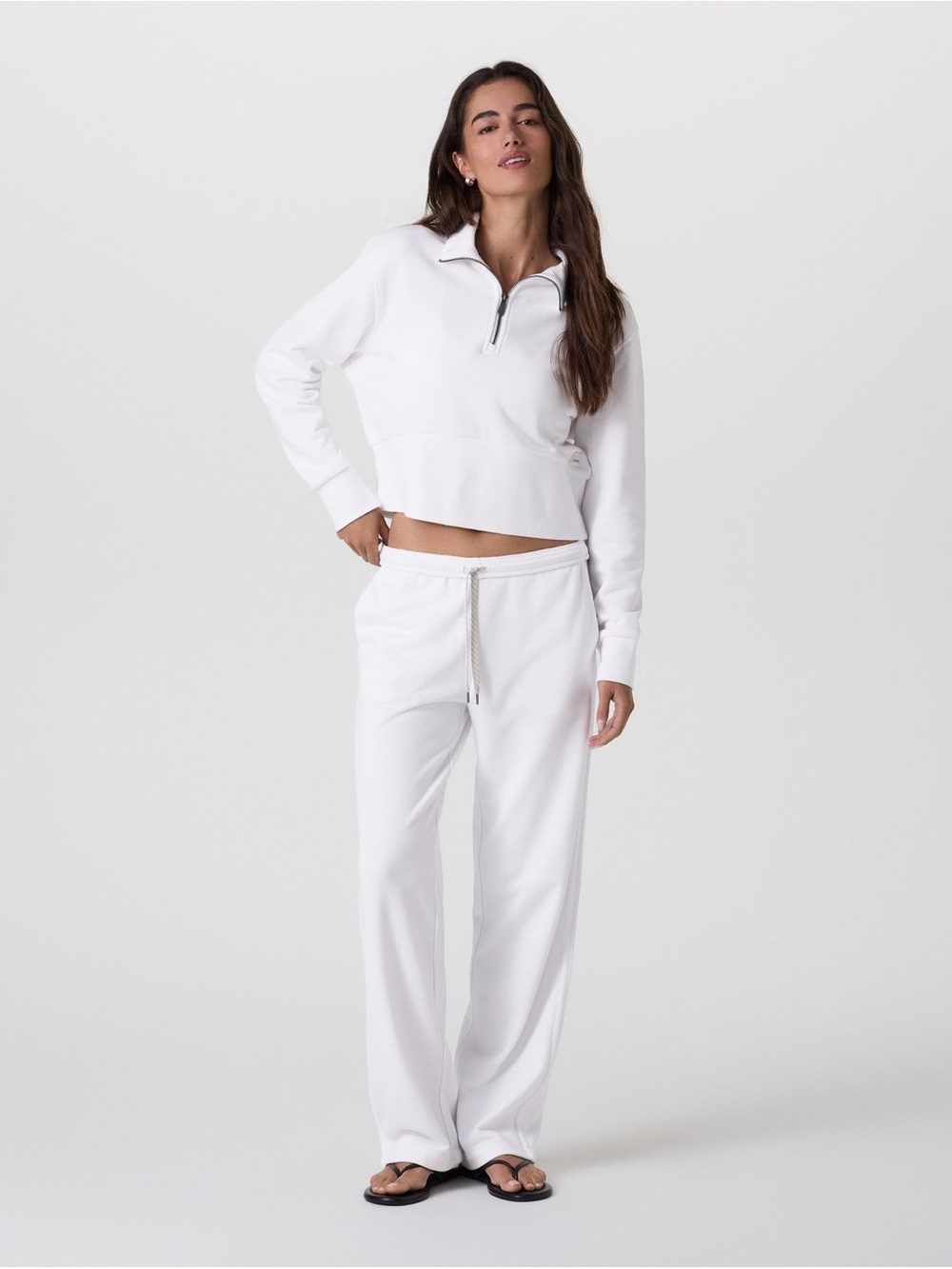 Vuori Sedona Sport Half Zip White sz S (see details)